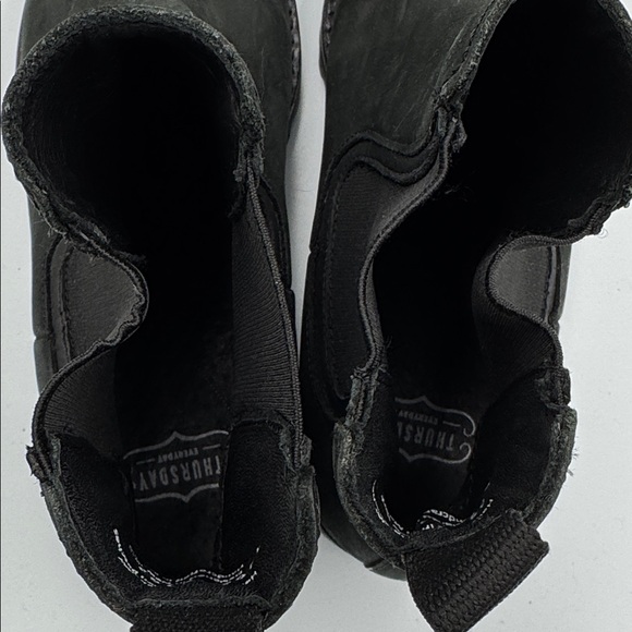 Thursday Chelsea Boots Womens Size 10 Legend Black Leather Matte Handcrafted - Picture 8 of 12